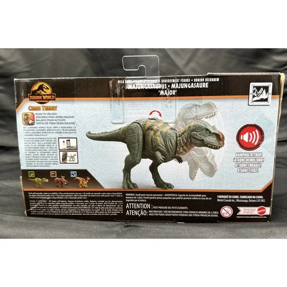 Mattel Jurassic World Chaos Theory Majungasaurus "Major" Dinosaur w/Sound New - Picture 7 of 9
